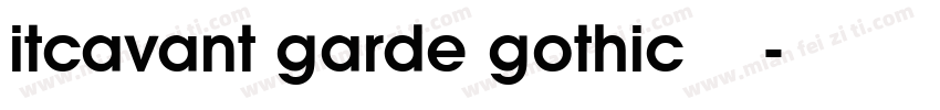 itcavant garde gothic常规斜体字体转换